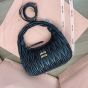 MIU MIU Wander matelassé nappa leather hobo bag