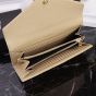 YSL CASSANDRE MATELASSÉ LARGE FLAP WALLET IN GRAIN DE POUDRE LEATHER