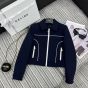 Celine chelsea blouson jacket in gauffered double wool