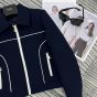 Celine chelsea blouson jacket in gauffered double wool