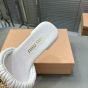MIU MIU Matelassé nappa leather slides