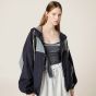 MIU MIU Technical silk zipper blouson jacket