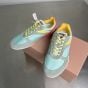 MIU MIU Gymnasium technical fabric and suede sneakers
