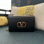 VALENTINO GARAVANI VAIN SHOULDER BAG IN SHINY CALFSKIN