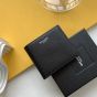 YSL SAINT LAURENT PARIS EAST/WEST WALLET WITH COIN PURSE IN GRAIN DE POUDRE LEATHER