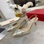 Valentino VLOGO GLOW LAMINATED NAPPA SLINGBACK PUMP 80 MM 