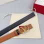 Valentino REVERSIBLE VLOGO SIGNATURE BELT IN GLOSSY CALFSKIN 