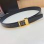 YSL LA 66 BUCKLE BELT IN LACQUERED LEATHER