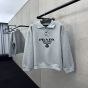Prada Long-sleeved cotton polo shirt