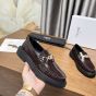 CELINE UNIVERSITÉ TRIOMPHE CHAIN LOAFFER in POLISHED BULL
