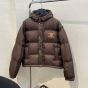 Celine Triomphe cropped down jacket in lightweight nylon