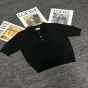 YSL POLO SHIRT CASSANDRE IN CASHMERE,WOOL. AND SILK