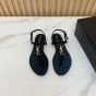 YSL Cassandra sandals in patent leather