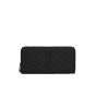 YSL CASSANDRE MATELASSÉ ZIP AROUND WALLET IN GRAIN DE POUDRE LEATHER