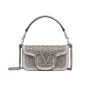 SMALL VALENTINO GARAVANI LOCÒ SHOULDER BAG WITH RHINESTONES