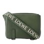 LOEWE XS Military messenger bag in supple smooth calfskin and jacquard