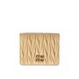 MIU MIU Small matelassé nappa leather wallet