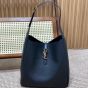 YSL LE 5 À 7 supple LARGE in grained leather