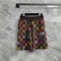 LV Jacquard Damier Cotton Jersey Shorts