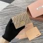 MIU MIU Small matelassé nappa leather wallet