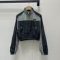 MIU MIU Technical silk zipper blouson jacket
