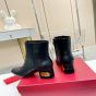 VALENTINO GARAVANI HERITAGE CALFSKIN ANKLE BOOT