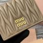 MIU MIU Small matelassé nappa leather wallet