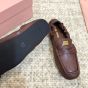 MIU MIU Ruches nappa leather loafers