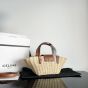 Celine TEEN COUFFIN IN WICKER AND NATURAL CALFSKIN