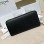 Celine Large zipped wallet in Grained calfskin