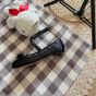 Valentino ROCKSTUD SATIN BALLERINA WITH TONE-ON-TONE STUDS