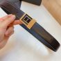 YSL LA 66 BUCKLE BELT IN LACQUERED LEATHER
