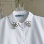 Prada Embroidered poplin shirt