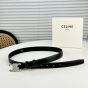 Celine Medium Triomphe Belt in Taurillon Leather