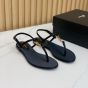 YSL Cassandra sandals in patent leather