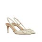Valentino VLOGO SIGNATURE PATENT LEATHER SLINGBACK PUMP 