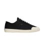 CELINE ALAN AS-01 LOW LACE-UP SNEAKER in CANVAS AND CALFSKIN