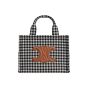 Celine SMALL CABAS THAIS IN VICHY TEXTILE AND CALFSKIN
