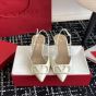 Valentino VLOGO SIGNATURE PATENT LEATHER SLINGBACK PUMP 