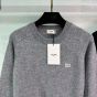 Celine triomphe crew neck sweater in wool and cashmere