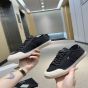CELINE ALAN AS-01 LOW LACE-UP SNEAKER in CANVAS AND CALFSKIN