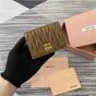 MIU MIU Small matelassé nappa leather wallet