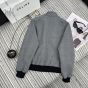 Celine triomphe blouson jacket in prince of wales wool