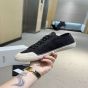 CELINE ALAN AS-01 LOW LACE-UP SNEAKER in CANVAS AND CALFSKIN