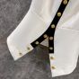 LV Buttoned Peplum Top 