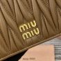 MIU MIU Small matelassé nappa leather wallet