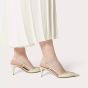 Valentino VLOGO SIGNATURE PATENT LEATHER SLINGBACK PUMP 