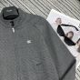 Celine triomphe blouson jacket in prince of wales wool