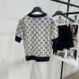 Gucci GG lamé jacquard top
