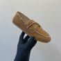 MIU MIU Faded unlined suede loafers